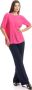 Seventy Effen kleur elastische taille broek White Dames - Thumbnail 10