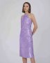 Silvian Heach Paillettenjurk met open rug Purple Dames - Thumbnail 2