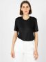 Silvian Heach Basis Ronde Hals T-Shirt met Korte Mouwen Black Dames - Thumbnail 2