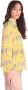 Silvian Heach Oversized Bloemenprint Shirt Geel Dames - Thumbnail 2