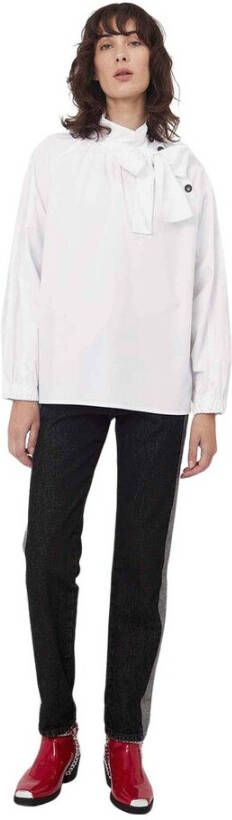 Silvian Heach Blouse with bow at the neck Wit Dames