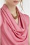Silvian Heach Blouse met wijd uitlopendeek Roze Dames - Thumbnail 2