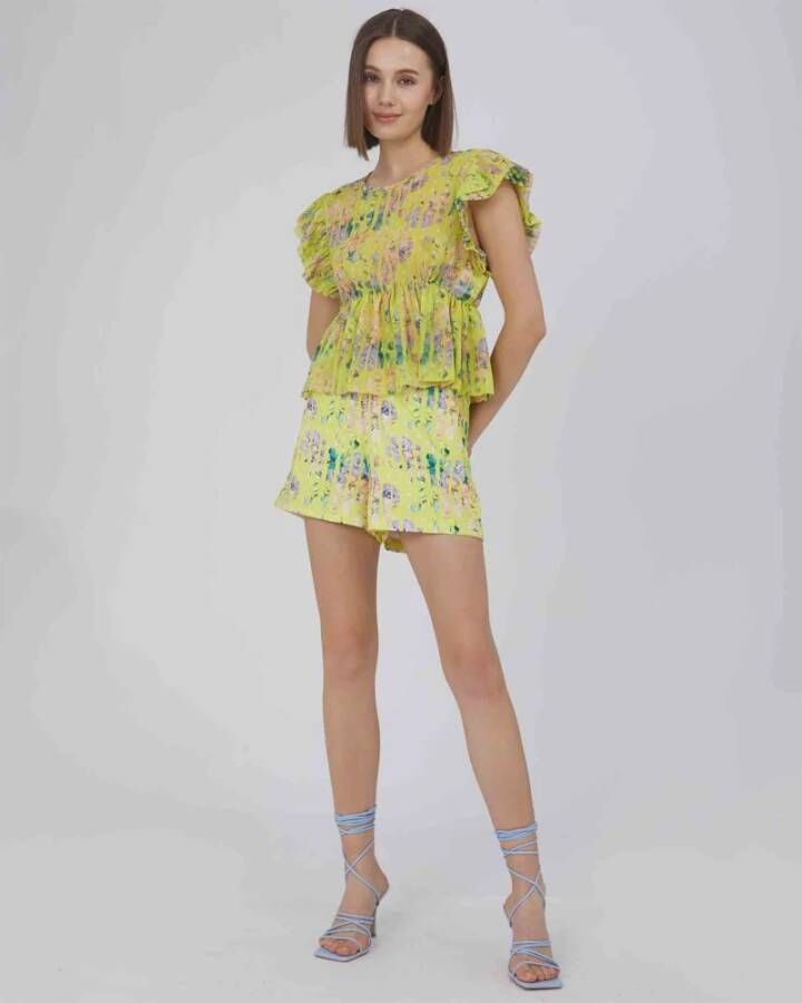 Silvian Heach Blusa A Fantasia Floreale Geel Dames