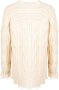 Silvian Heach Gebreide Cardigan met Knoopsluiting Beige Dames - Thumbnail 2