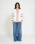 Silvian Heach Contrast Decor Cardigan White Dames - Thumbnail 2