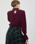 Silvian Heach High neck sweater with ruffles Rood Dames - Thumbnail 4