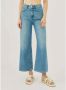 Silvian Heach Flare High-Waisted Cropped Jeans Blue Dames - Thumbnail 2