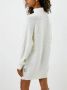 Silvian Heach Gebloemde Midi Jurk met Delicate Kraag White Dames - Thumbnail 4