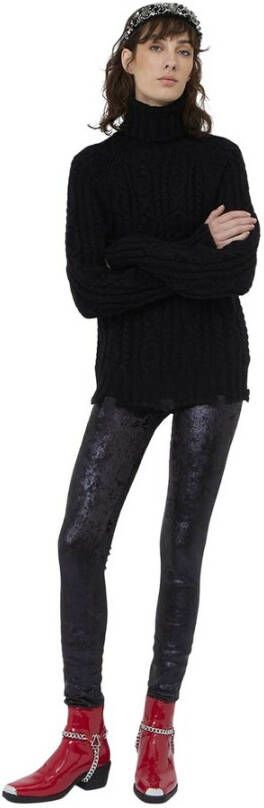 Silvian Heach Leggins with metallic effect Zwart Dames