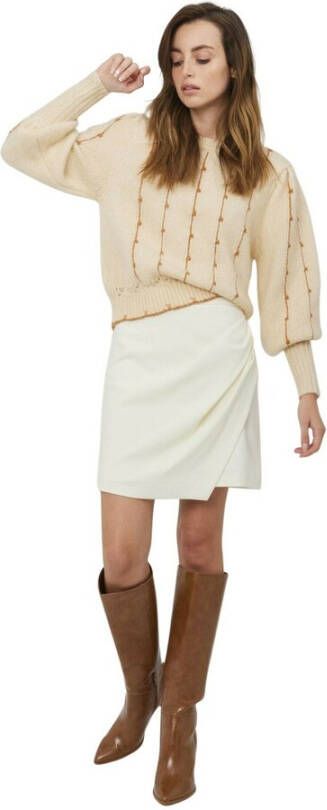 Silvian Heach Miniskirt with drapery Wit Dames