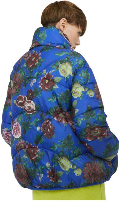 Silvian Heach Oversized bomberjack met afdrukken Blauw Dames