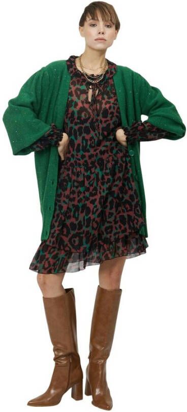 Silvian Heach Oversized vest met glitter Groen Dames