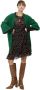 Silvian Heach Trendy V-hals Cardigan met Pailletten en Metallic Draad Green Dames - Thumbnail 3