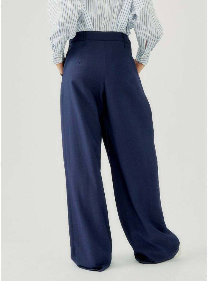 Silvian Heach Broek met gedecentraliseerde sluiting Blauw Dames