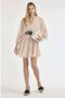 Silvian Heach Feestelijke Gelegenheidsjurk Beige Dames - Thumbnail 2