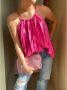 Silvian Heach Viscose Top met Touwbandjes Pink Dames - Thumbnail 2