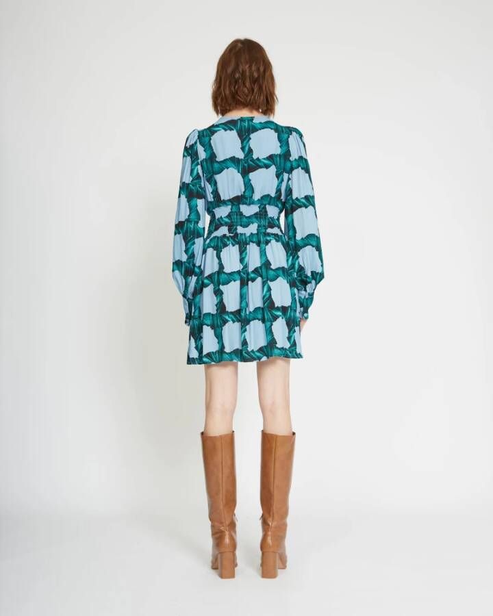 Silvian Heach Elegante Wijdvallende Overhemdjurk Blauw Dames