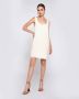 Silvian Heach Ronde hals mouwloze tonale print jurk Beige Dames - Thumbnail 2