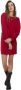 Silvian Heach Korte jurk met ballonmouwen Rood Dames - Thumbnail 5