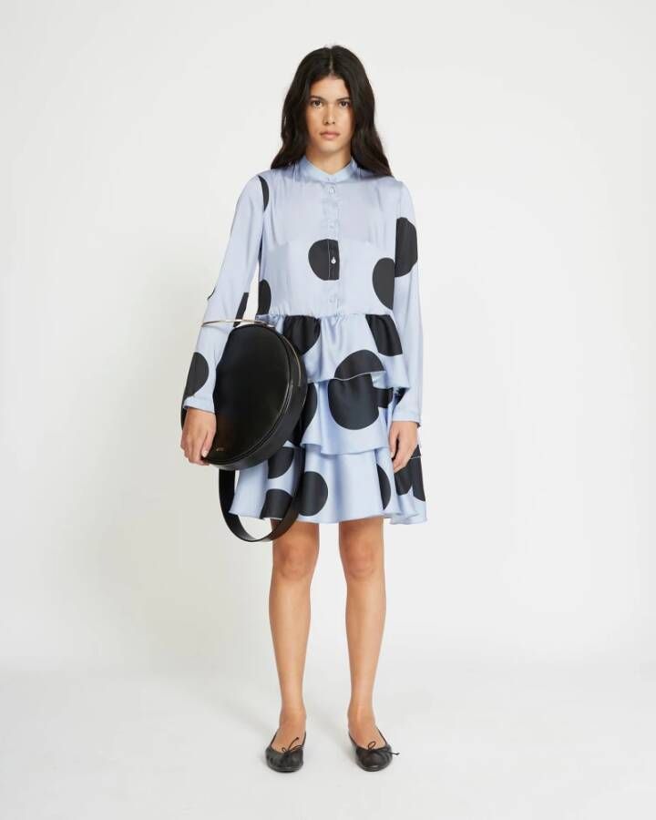 Silvian Heach Korte polkadot overhemdjurk Blauw Dames