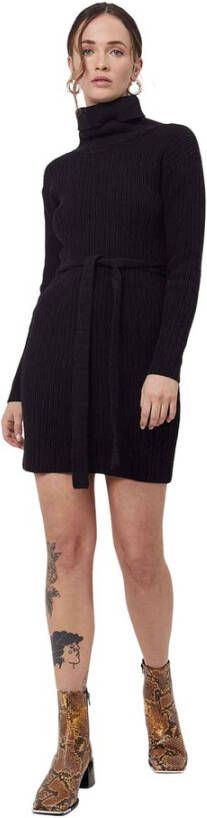 Silvian Heach Short knit dress with belt Zwart Dames