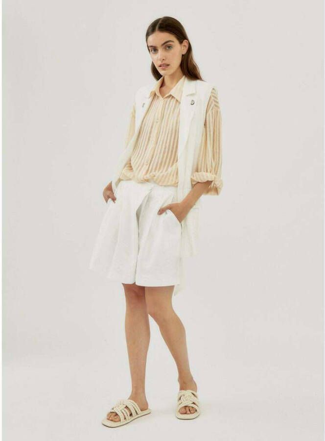 Silvian Heach Shorts met grote been Wit Dames