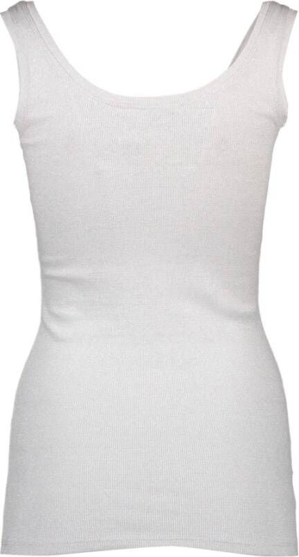 Silvian Heach Witte Katoenen Tanktop Wit Dames