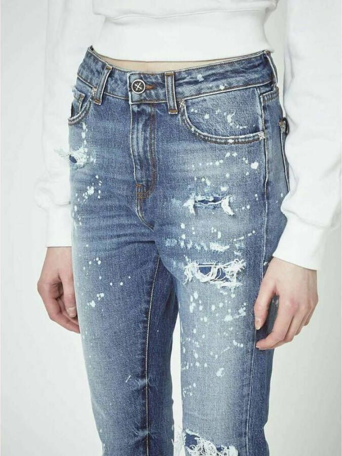 Silvian Heach Slim-fit Jeans Blauw Dames