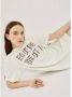 Silvian Heach T-shirtjurk met logo Wit Dames - Thumbnail 2
