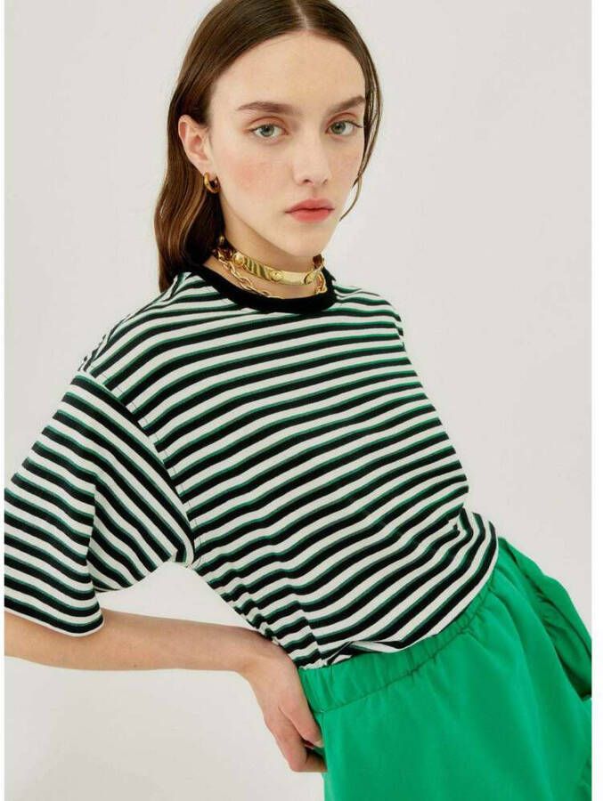 Silvian Heach T-shirt met grote mouwen Groen Dames