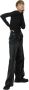 Silvian Heach Wide eco leather trousers Zwart Dames - Thumbnail 5