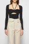 Simkhai Long Sleeve Tops Zwart Dames - Thumbnail 2