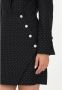 Simona Corsellini Zwarte Jurk met Lange Mouwen en Micro Applicaties Black Dames - Thumbnail 2