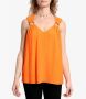 Simona Corsellini Sleeveless Tops Oranje Dames - Thumbnail 2