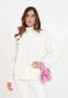 Simona Corsellini Kasjmier Coltruien met Rookkleurige Knoopdetail Beige Dames - Thumbnail 2