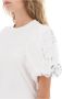 Simone Rocha Geborduurde Pofmouw A-Lijn T-Shirt White Dames - Thumbnail 2