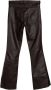Simonetta Ravizza Leather Trousers Bruin Dames - Thumbnail 2