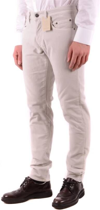 Siviglia Slim-fit Jeans Upgrade Stijlvol Tijdloos Ontwerp Beige Heren