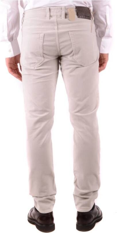 Siviglia Slim-fit Jeans Upgrade Stijlvol Tijdloos Ontwerp Beige Heren