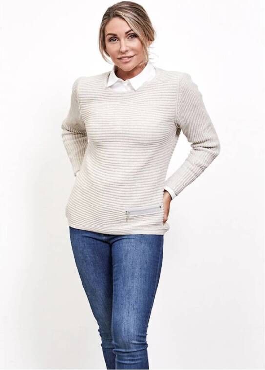 Skovhuus Stijlvolle Pullover Beige Dames
