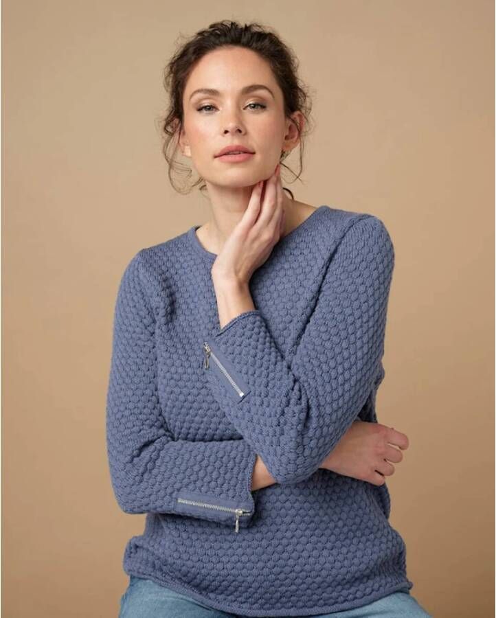 Skovhuus Stijlvolle Pullover Blauw Dames