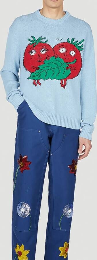 SKY High Farm Knitwear Blauw Heren