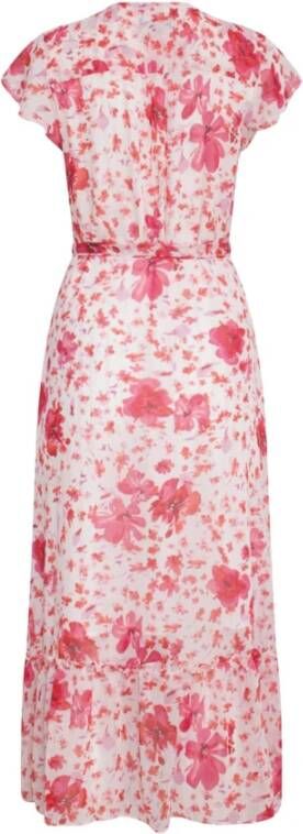 Smashed Lemon Jurk Maxi jurk met volants & bloem 23304 00-450 Roze Dames
