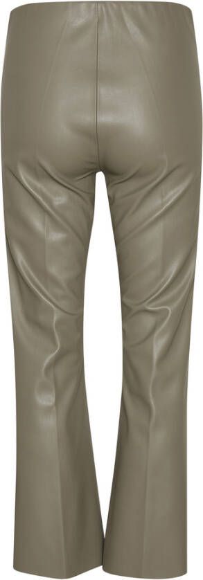 Soaked in Luxury Slkaylee PU Kickflare -broek Grijs Dames