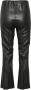 Soaked in Luxury Slkaylee PU Kickflare -broek Zwart Dames - Thumbnail 2