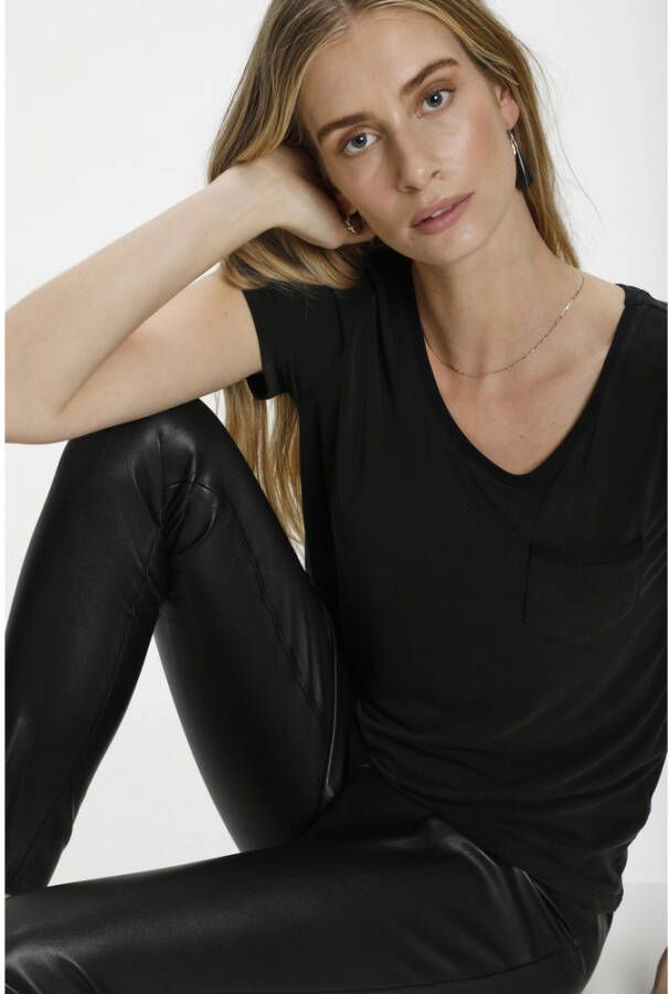 Soaked in Luxury T-Shirt Zwart Dames