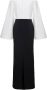 Solace London Kleurblok Maxi Jurk met Wijd Uitlopende Mouwen Black Dames - Thumbnail 2
