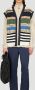 Soulland Gestructureerde V-hals Cardi Vest Multicolor Unisex - Thumbnail 2