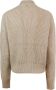 SPORTMAX Beige Ribgebreide Cardigan met Bomberlijn Beige Dames - Thumbnail 2