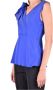 SPORTMAX Elektrisch Blauwe Mouwloze Modetop Blue Dames - Thumbnail 2